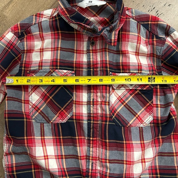 Boys plaid H&M long sleeve - Picture 2 of 4